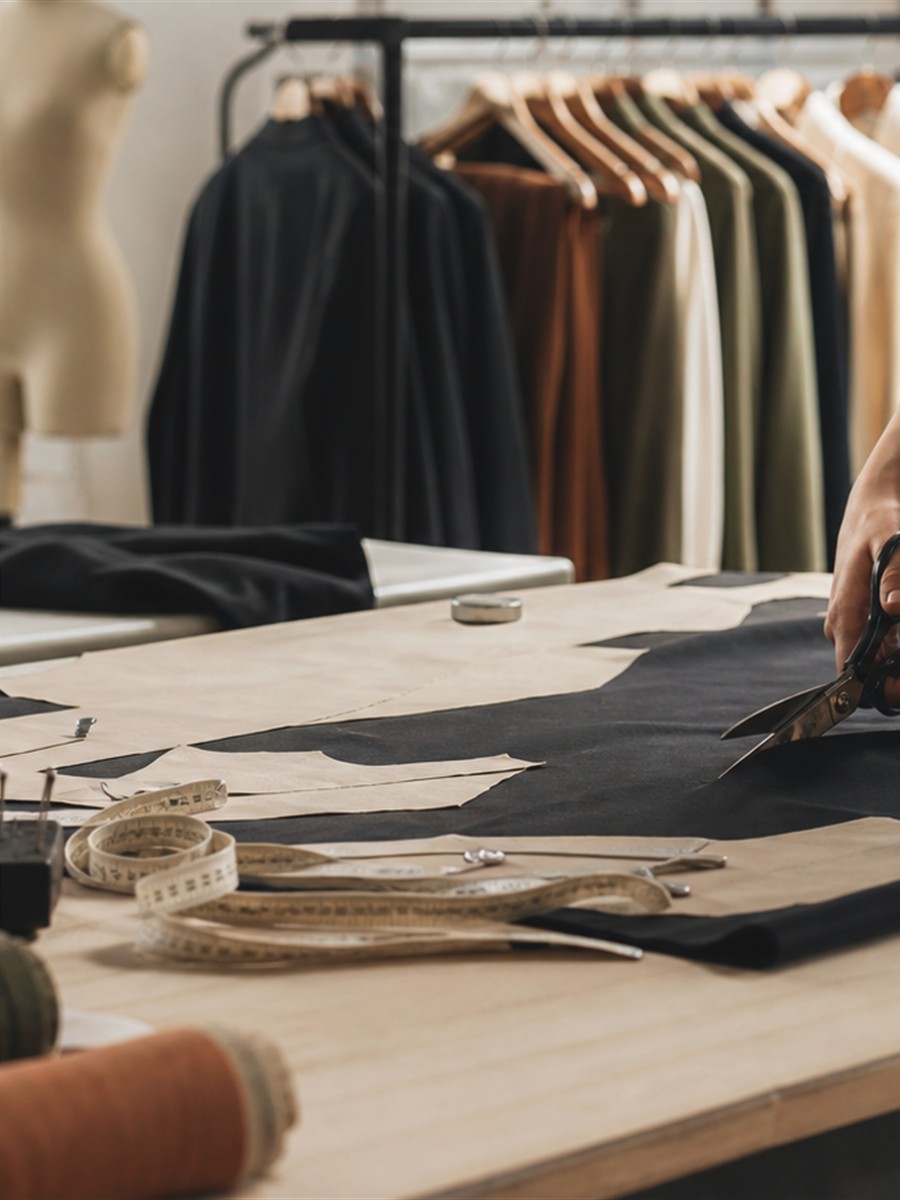 Sewing work on a garment